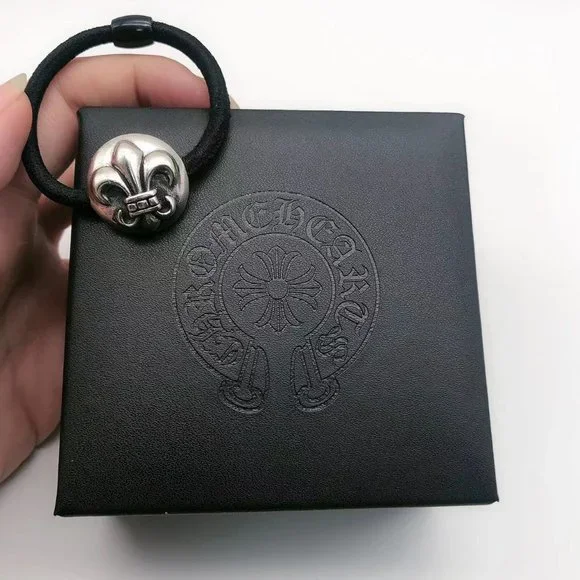 Chrome Hearts Cross Anchor Scout Flower Rubber Band 925 